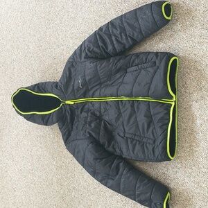 Eddie Bauer Kids Reversible Puffer Jacket Sherpa Large 14/16